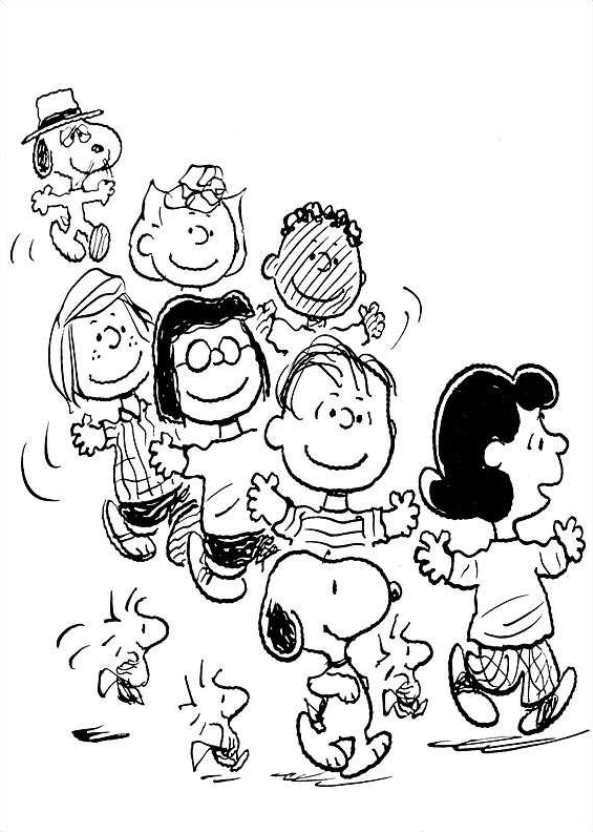 Kids-n-fun.com | Coloring page Charlie Brown snoopy peanuts